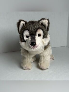 Demdaco Wolf Gray plush 12in
